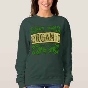 Biologische  Groene Slogan met Bladeren T-shirt