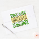 Biologische Groene Slogan Sticker (Envelop)