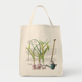 Biologische knoflook uit onze tuin. tote bag