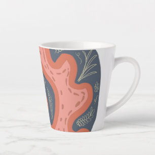 Biologische Koraalrif Botanische Bloemige Strand K Latte Mok