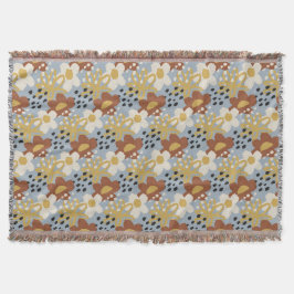 Biologische platte bloem deken