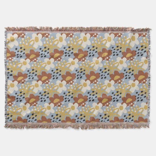 Biologische platte bloem deken (Voorkant)