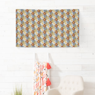 Biologische platte bloem spandoek