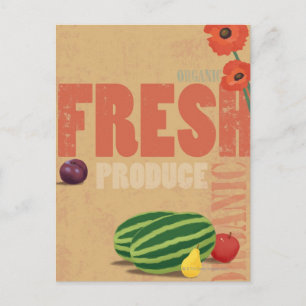 Biologische producten briefkaart