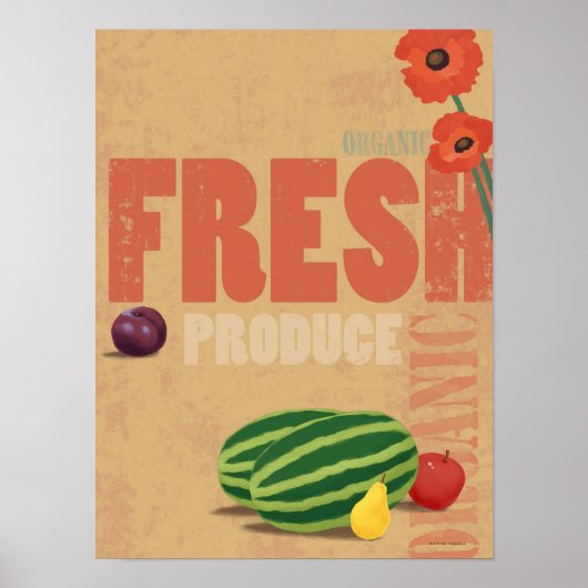 Biologische producten poster (Voorkant)