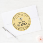 Biologische Raw Fire Cider Honing Thaise Chili Que Ronde Sticker (Envelop)