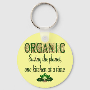 Biologische redding van de Planet Kitchen Gezegde Sleutelhanger