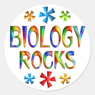 BIOLOGISCHE ROCKS RONDE STICKER