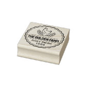 biologische scharrelkippenhouderij 	rubberstempel (Stempel)