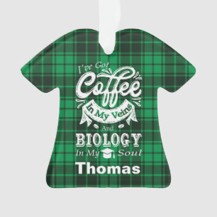 Biologische studente koffie in mijn veteranen ornament