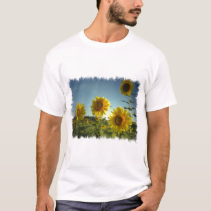 Biologische tuinbloem t-shirt