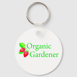 Biologische tuinkers - aardbeien sleutelhanger