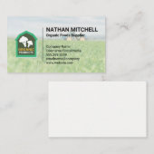 Biologische verse / boerderij- en tractorvisitekaa visitekaartje (Voorkant / Achterkant)