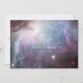 Biologische witte favoriet retro orion nevel BEWER Bedankkaart