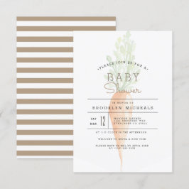 Biologische wortel | Veggie | BABY SHOWER WATERVER Kaart