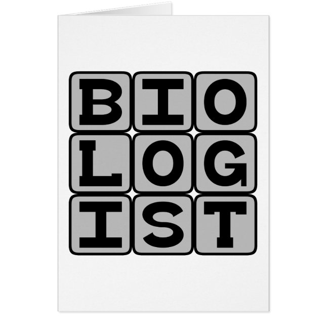 Biologiste, scientifique de la vie (Devant)