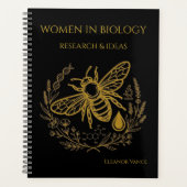 Biology Bee Golden DNA Spiral | Academic Planner (Devant)