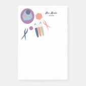 Biology Class Cell Script Name Post-it Notes (Voorkant)