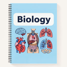 Biology Human Anatomy Organs Educational Notebook  Notitieboek
