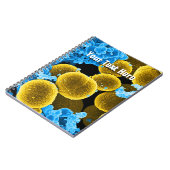 Biology Microbiology Abstracte notebook Sjabloon Notitieboek (Linkerzijde)