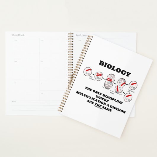 Biology Only Discipline Multiplication Division Planner (Display)