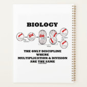 Biology Only Discipline Multiplication Division Planner (Achterkant)