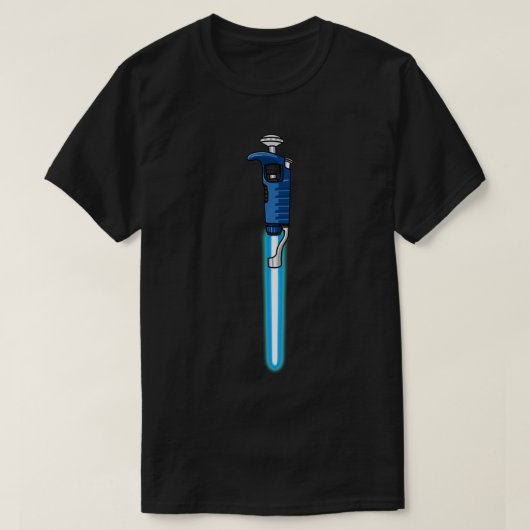Biology Pipesaber DAPI Pipet 1 T-shirt (Design voorkant)