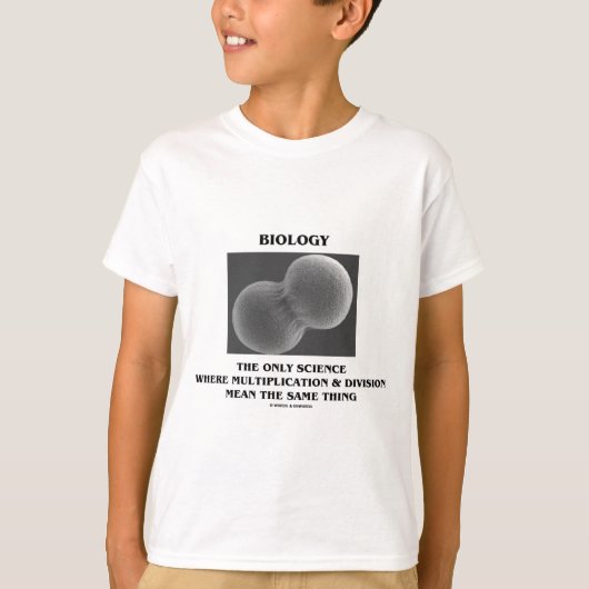 Biology Science Division Multiplication Same Ding T-shirt (Voorkant)