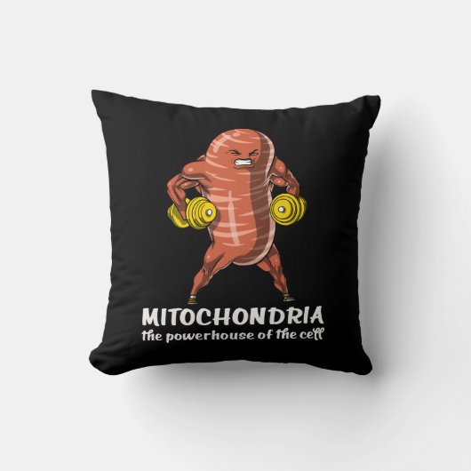 Biology Science Mitochondria Funny Joke Kussen (Voorkant)