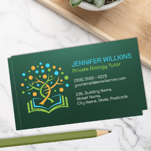 Biology Science Tutoring Services - DNA Tree Visitekaartje