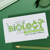 Biology Science Tutoring Services - Docent Visitekaartje