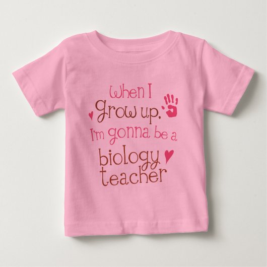Biology Teacher (Future) Baby Baby T-Shirt (Voorkant)