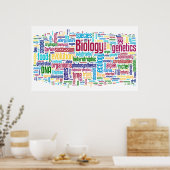 Biology Wordle No. 13 Poster (Keuken)