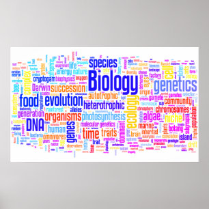 Biology Wordle No. 17 Poster