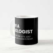 Bioloog Funny Biology Professor Gezegde Koffiemok (Voorkant links)