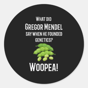 bioloog leraar wetenschappen , nerdy humor gift ronde sticker