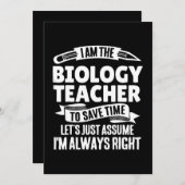 bioloog - natuurlijk ben ik geweldige feestdagenkaart (Voorkant / Achterkant)