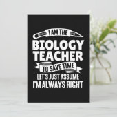 bioloog - natuurlijk ben ik geweldige feestdagenkaart (Staand voorkant)