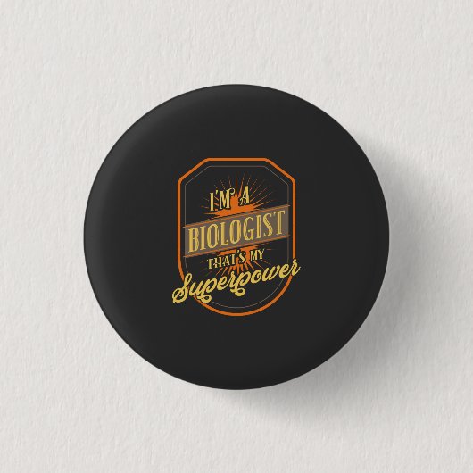 Bioloog Ronde Button 3,2 Cm (Voorkant)