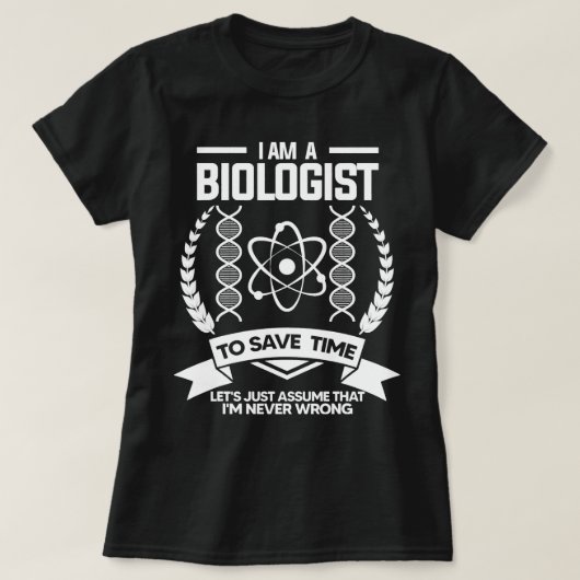 Bioloog Science T-shirt (Design voorkant)