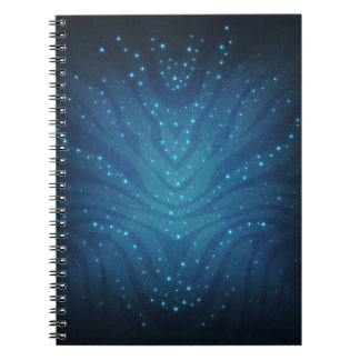 Bioluminescent Blauw Alien Huidpatroon - Avatar Notitieboek