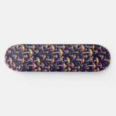 Bioluminescent Champignons Rétro Skateboard Art (Horz)