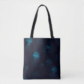 Bioluminescent Deep-Sea Glow Pattern Tote Draagtas (Voorkant)