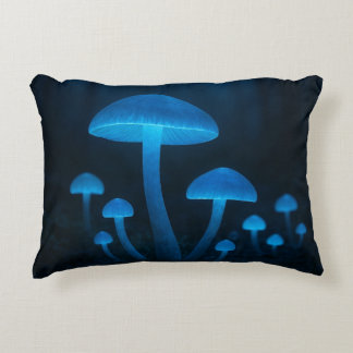 bioluminescent mushroom forest accent kussen