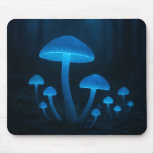 bioluminescent mushroom forest muismat