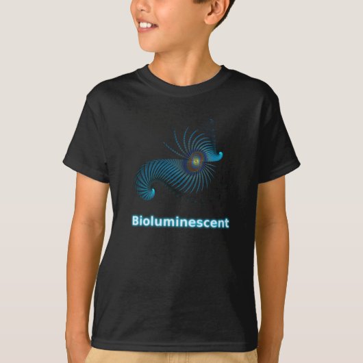 Bioluminescente Alien-Zee creatie T-shirt (Voorkant)