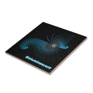 Bioluminescente Alien-Zee creatie Tegeltje