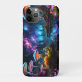 Bioluminescente buitenaardse paddenstoelen op een  Case-Mate iPhone case (Achterkant)