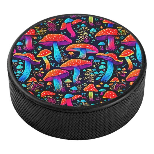 Bioluminescente paddenstoelkunst hockey puck (3/4)