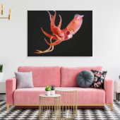 Bioluminescente Pijlinktvis (Histioteuthis hete) Canvas Afdruk (Insitu (Woonkamer))